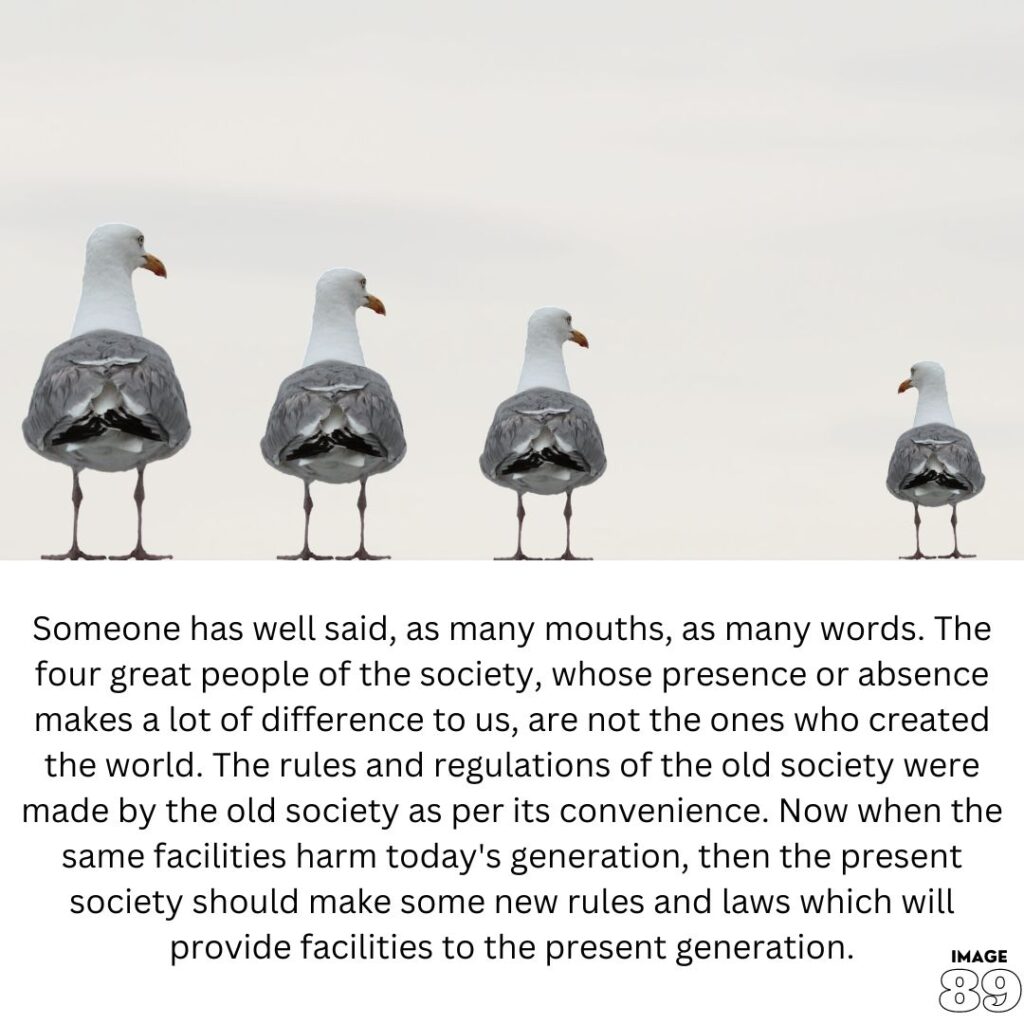 background of beautiful sea and standing there four seagull one of them standing far away image of positive vibes