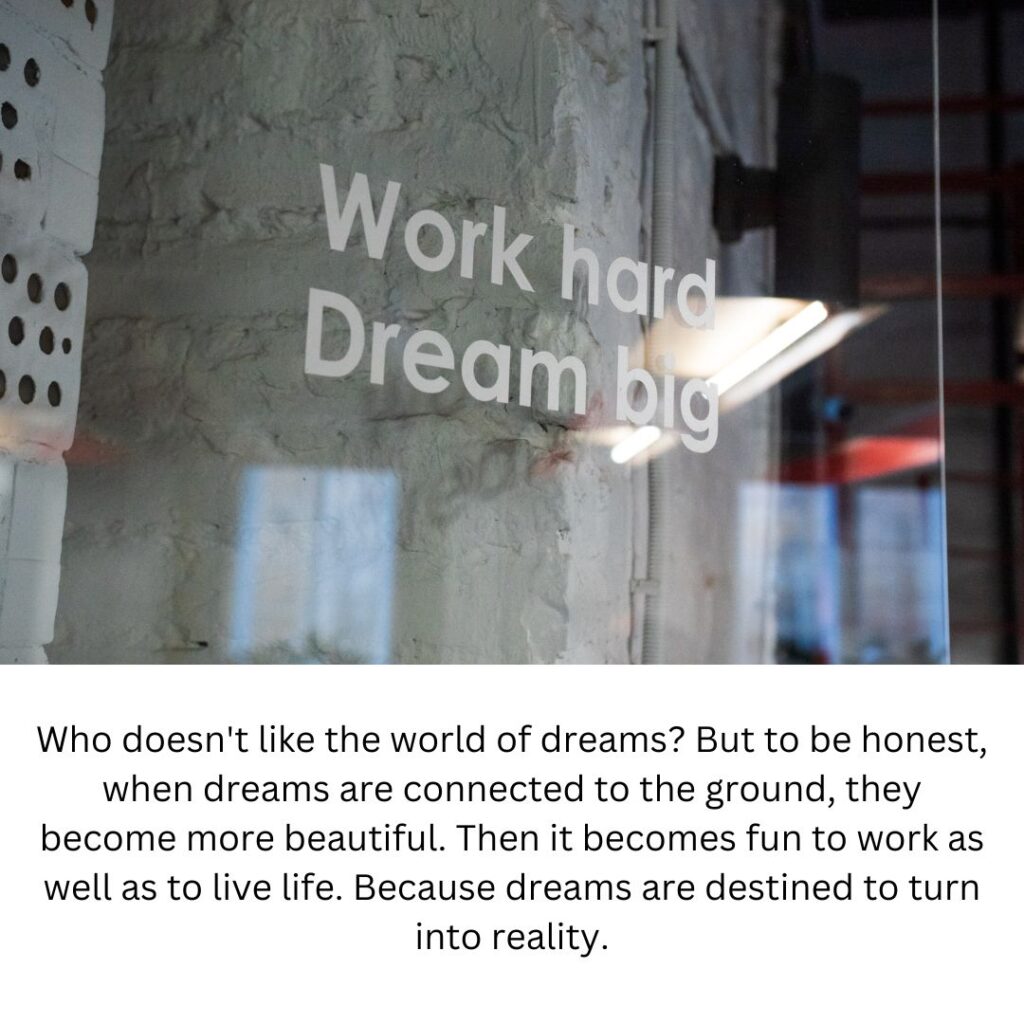 work hard dream big a positive quote writes on a wall image of positive vibes