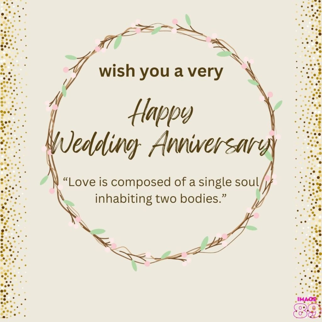 wedding anniversary image with light colour background with a beautiful quote