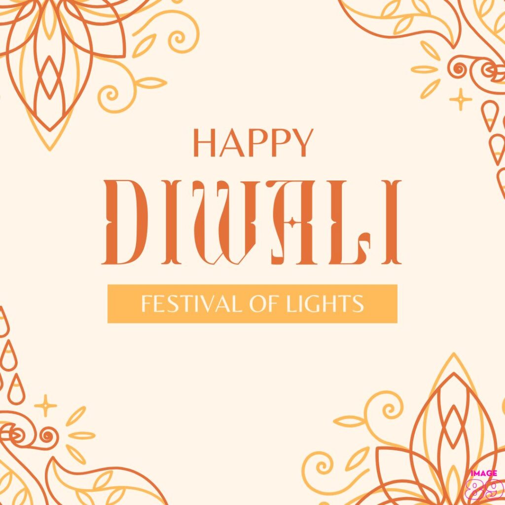 HAPPY DIWALI WISH CARD WITH LIGHT COLOUR