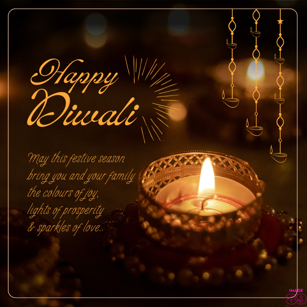 diyas,candles background Image of happy deepawali with beautiful family wishes