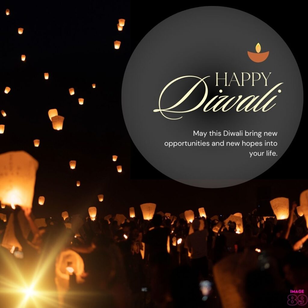 sweet and simple Happy diwali wishes image bakground with wishes lamp