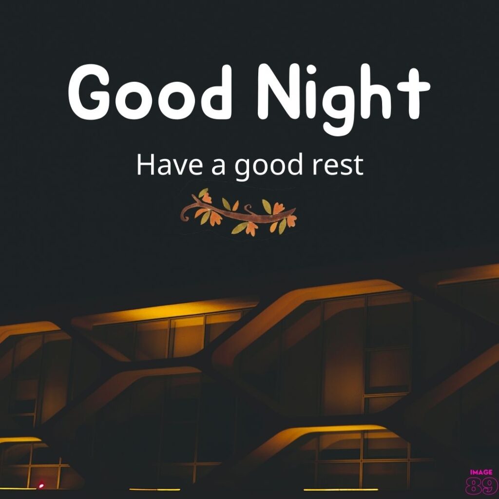 good night image with pentahouse background and positive line