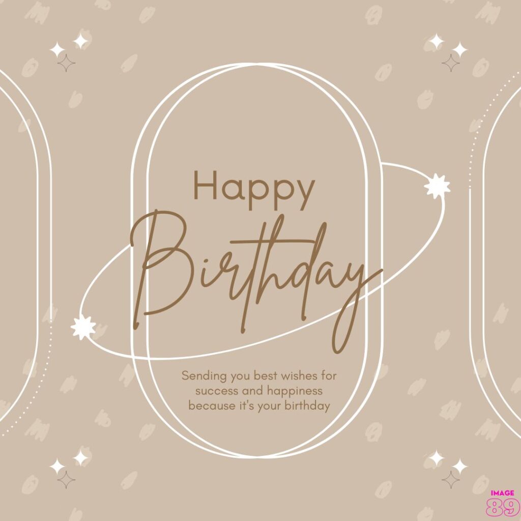 light brown or grayish colour background image or card for happy birthday for boys and men