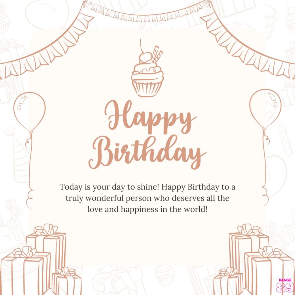 light peach colour birthady decor background happy birthady image with positive wishes