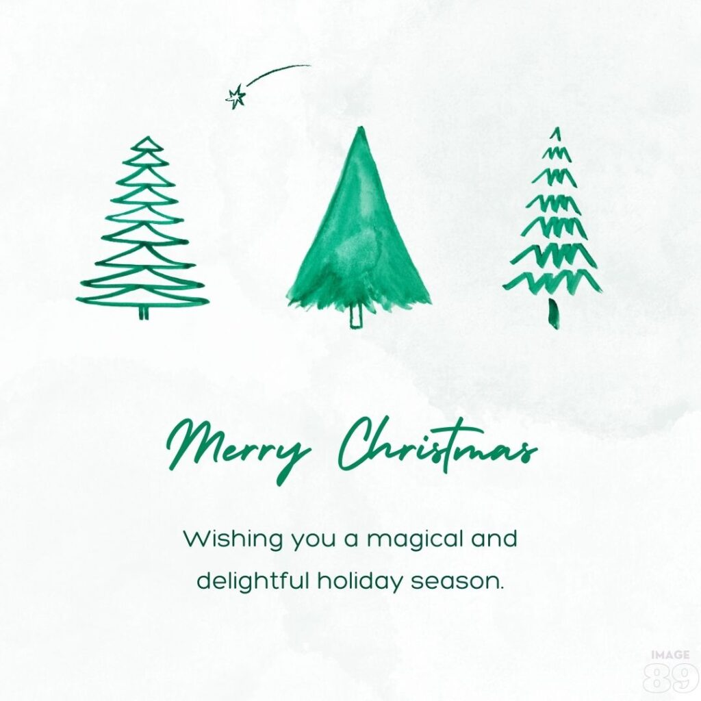 sweet and simple merry christmas card for children and office staff members