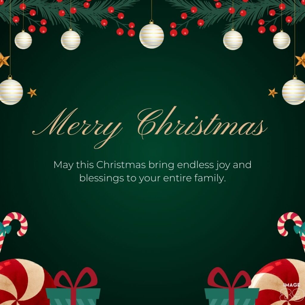 merry christmas image and wishes for your family