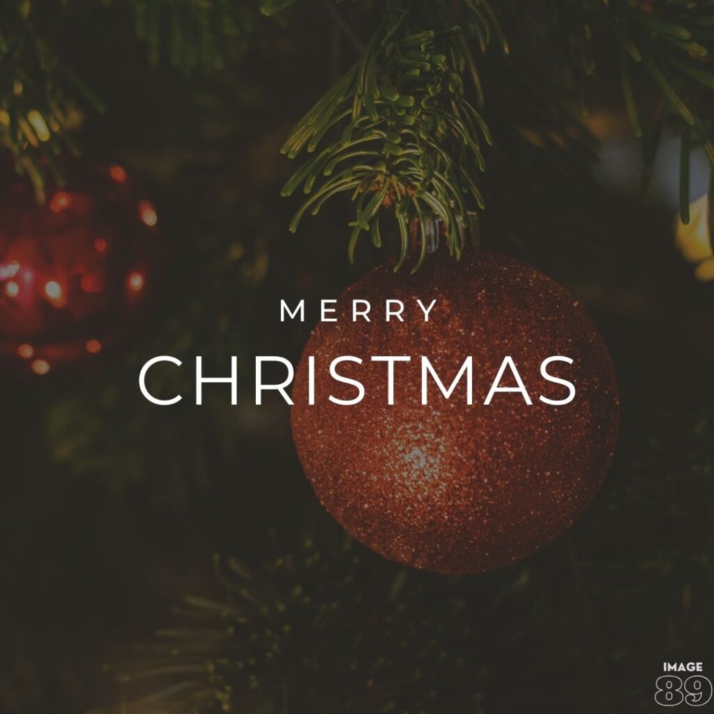 christmas ball decor background with merry christmas wish image