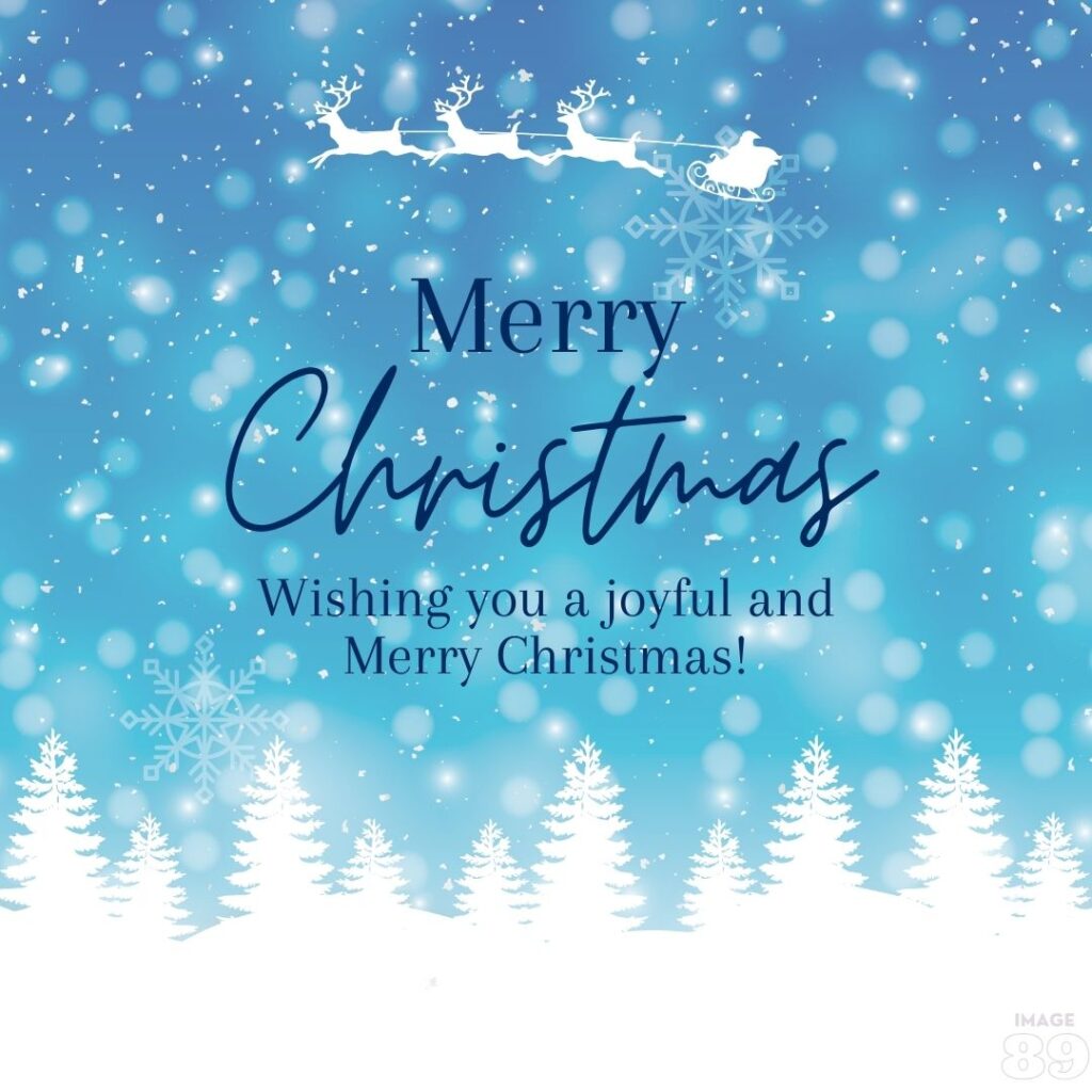 merry christmas card with wishing you merry christmas