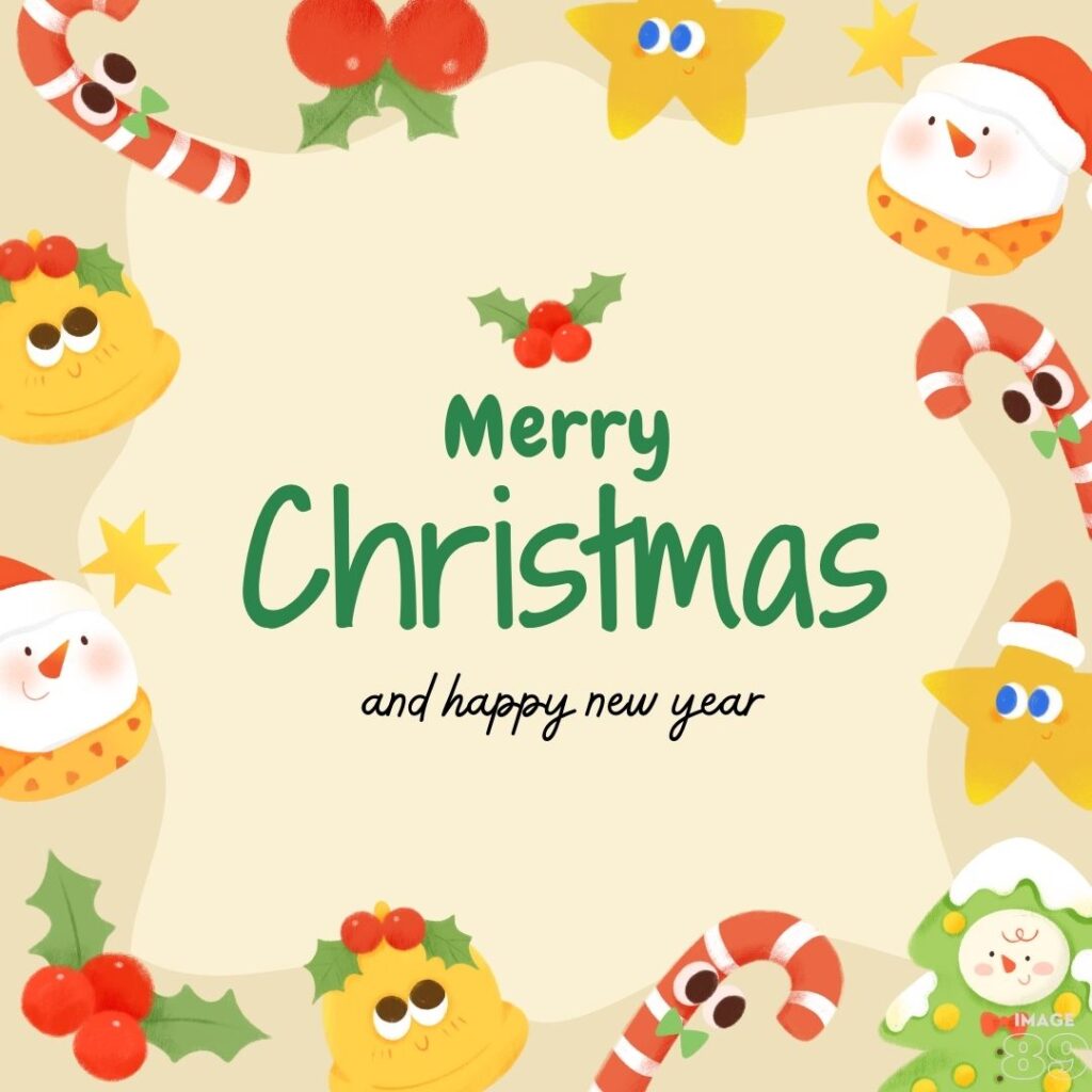 merry christmas and happy new year image for children for their school function