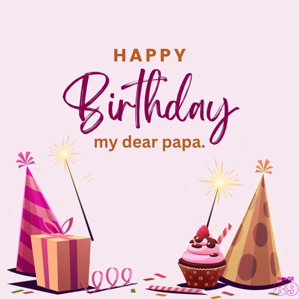 beautiful image of happy birthday my dear papa