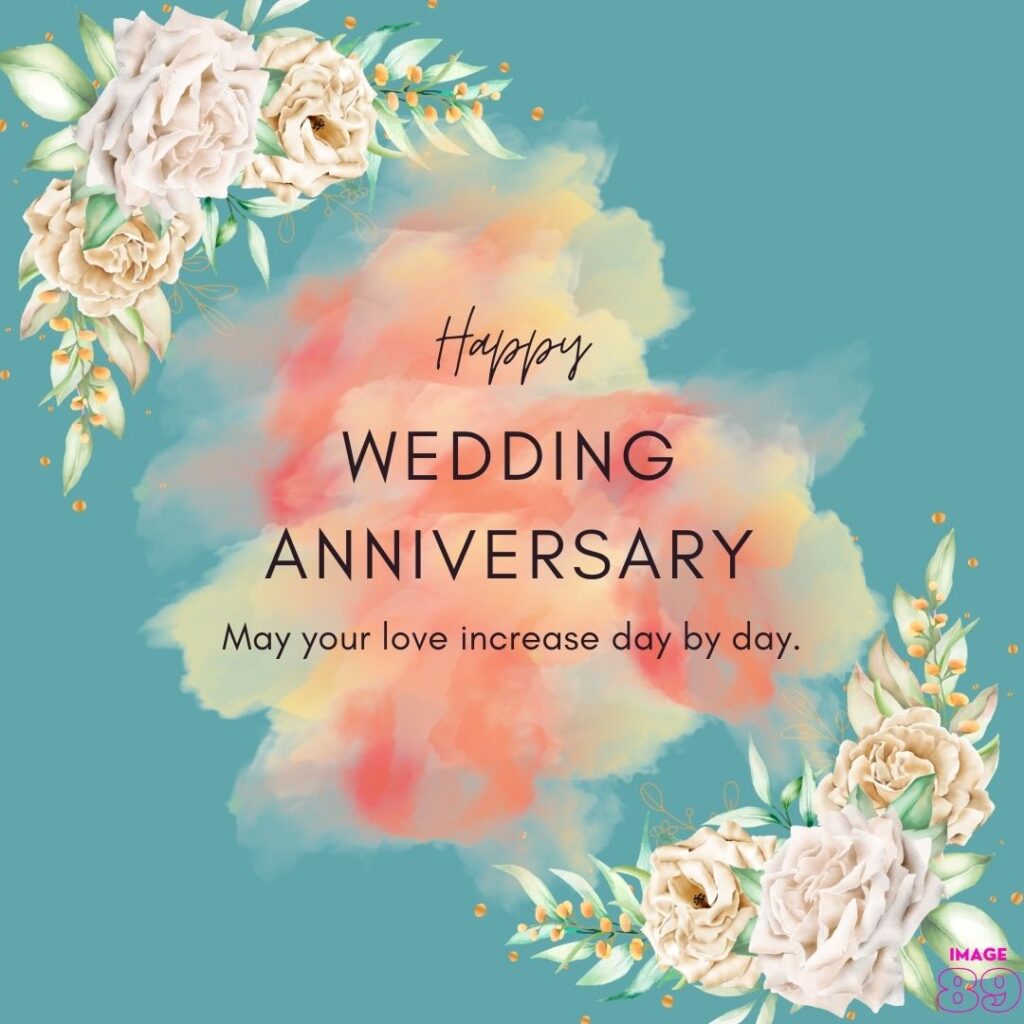 beautiful card for happy wedding anniversary for lovely couples