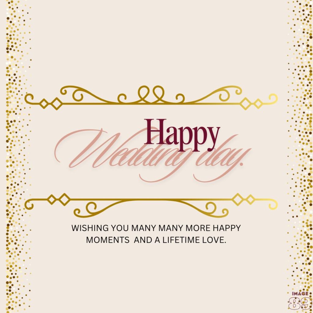 HAPPY WEDDING DAY BEAUTIFUL WISH CARD FOR COUPLE