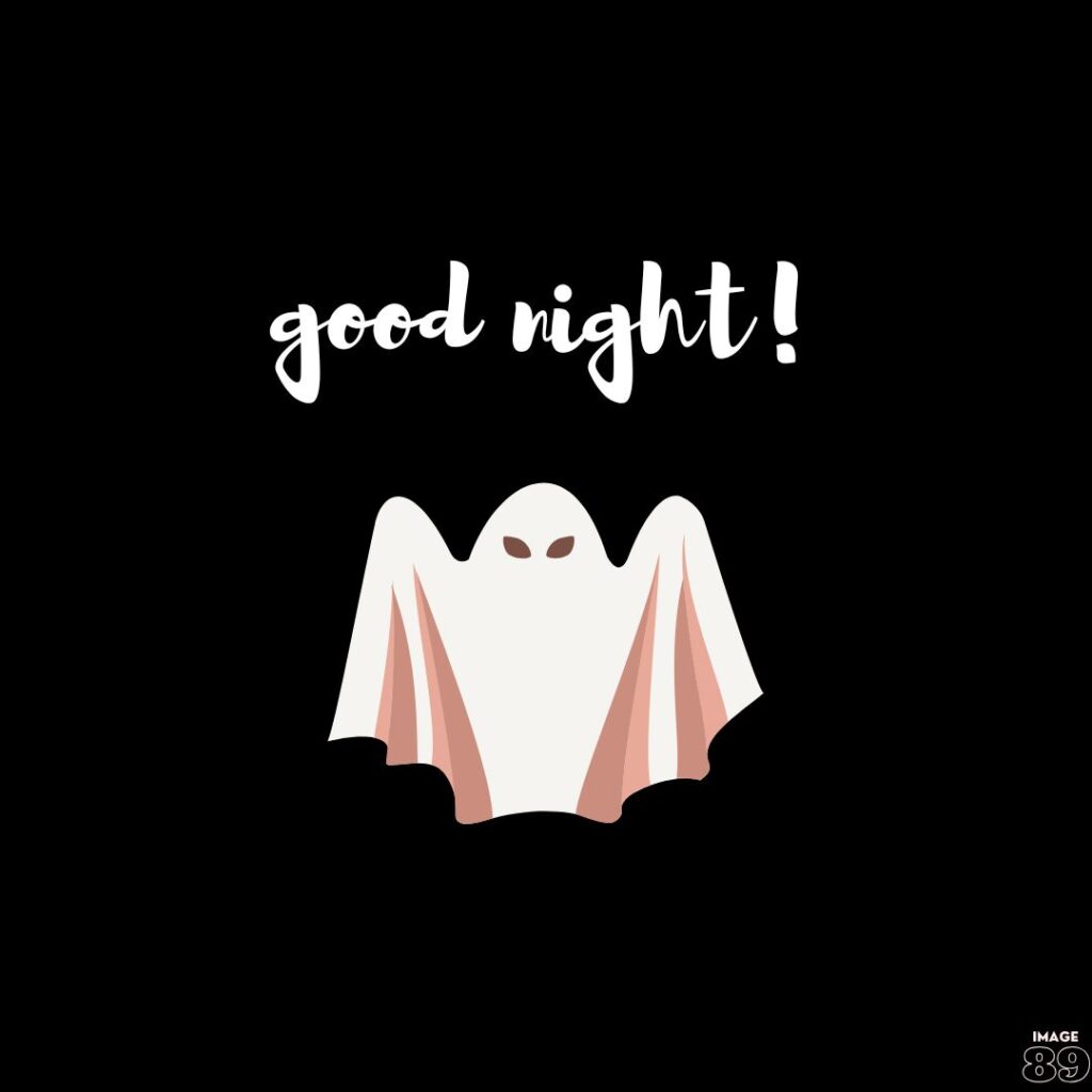 funny and scarry night images with good night tag with boo image