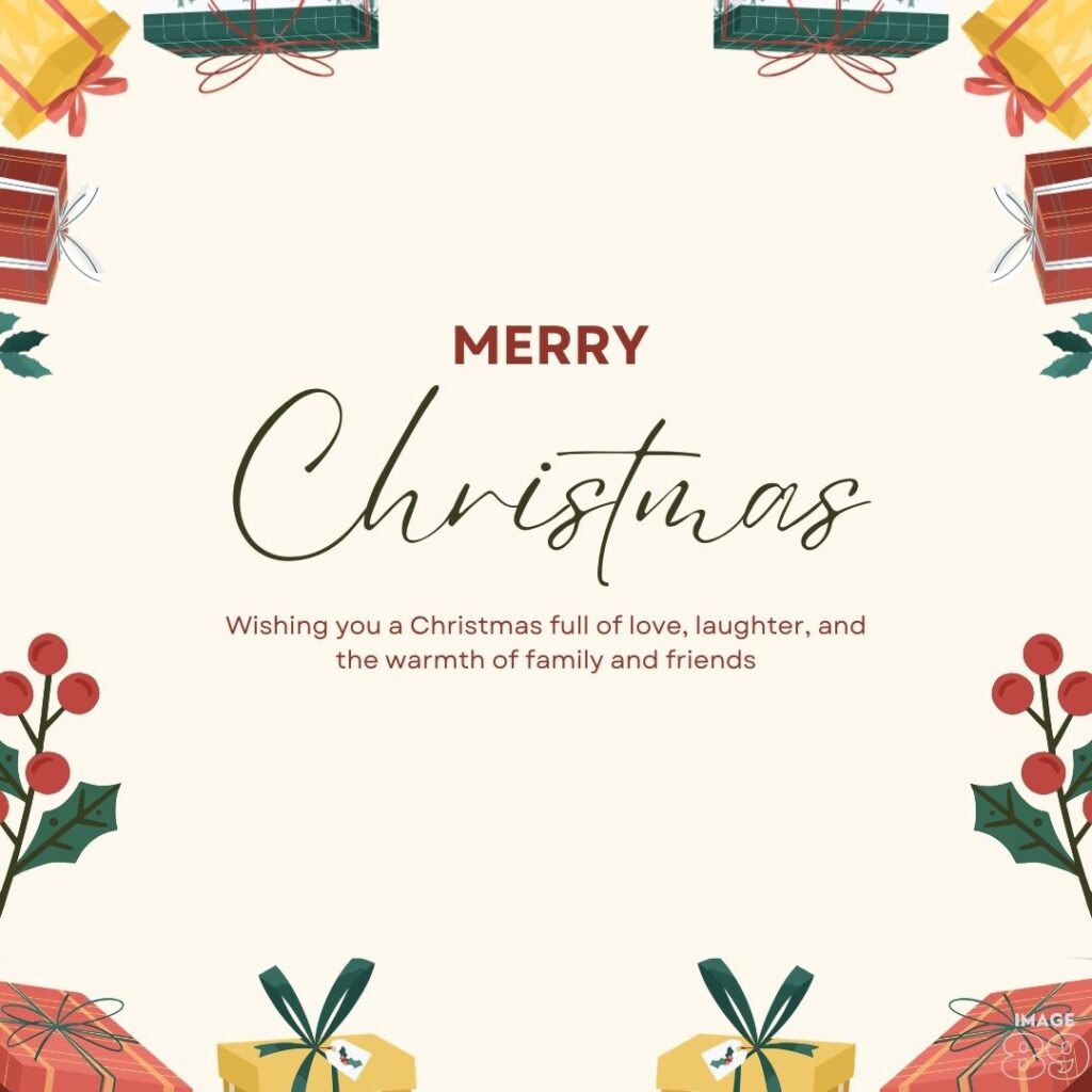 simple and beautiful Merry Christmas and happy new year cards for your family and friends