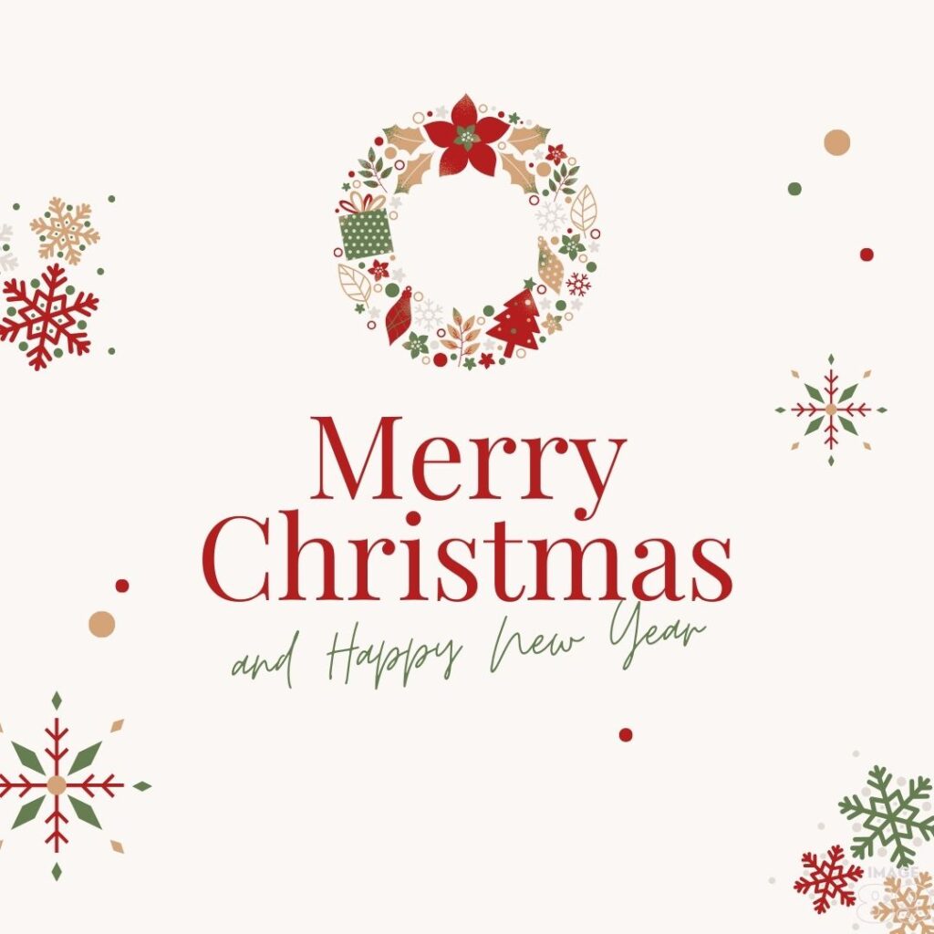 simple and beautiful Merry Christmas and happy new year cards for your family and friends