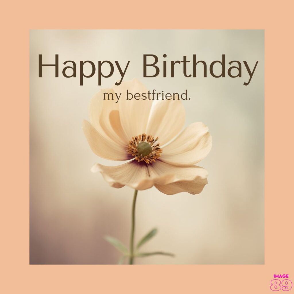 sweet and simple beautiful happy birthday image for best friend