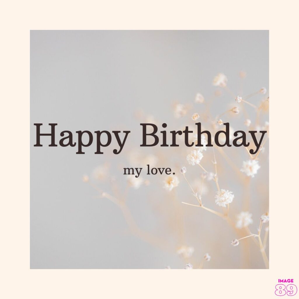 sweet and simple beautiful happy birthday image for lovers