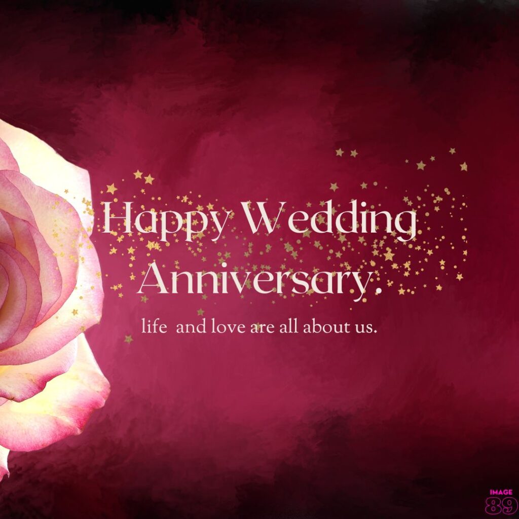 beautiful happy wedding anniversary image for your partner.