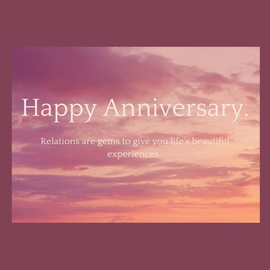 beautiful happy anniversary image with positive lines